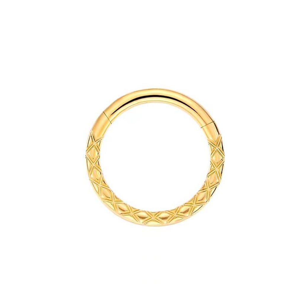 Titanium Alloy Flat Pattern Penetration Nose Ring