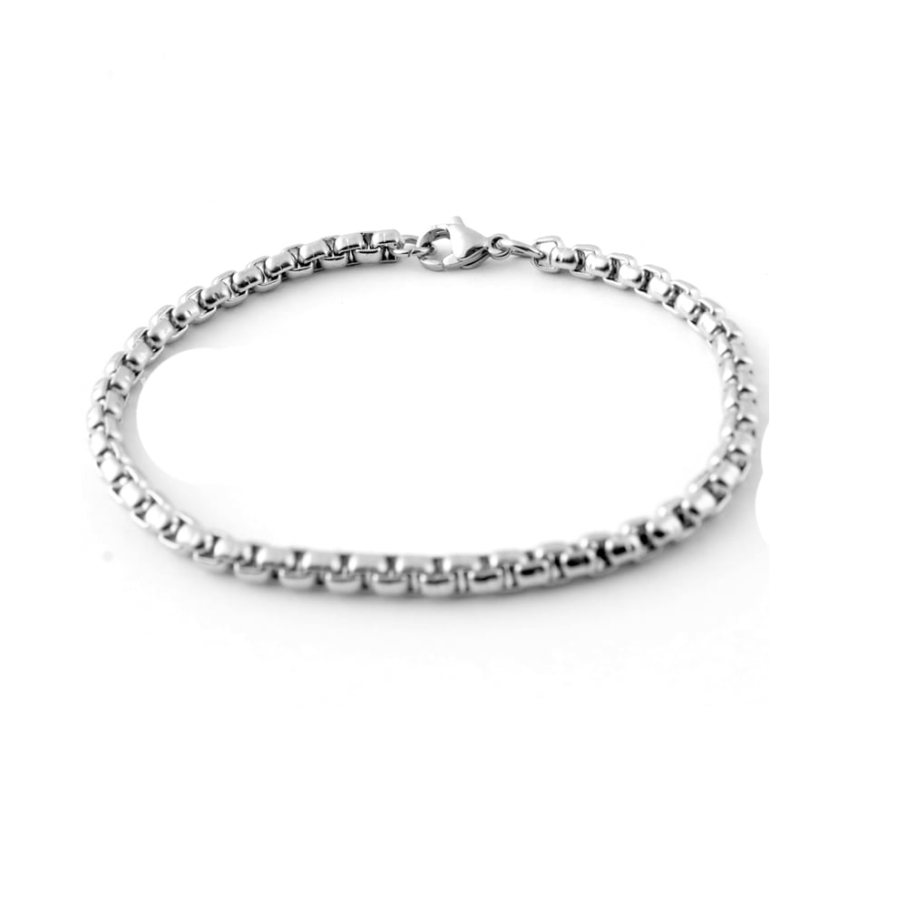 Titanium Alloy Square Pearl Chain Bracelet