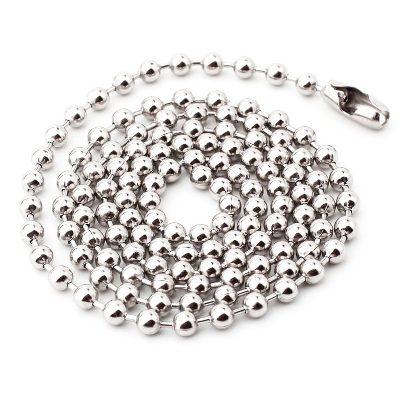 Titanium alloy luggage accessories wave bead chain