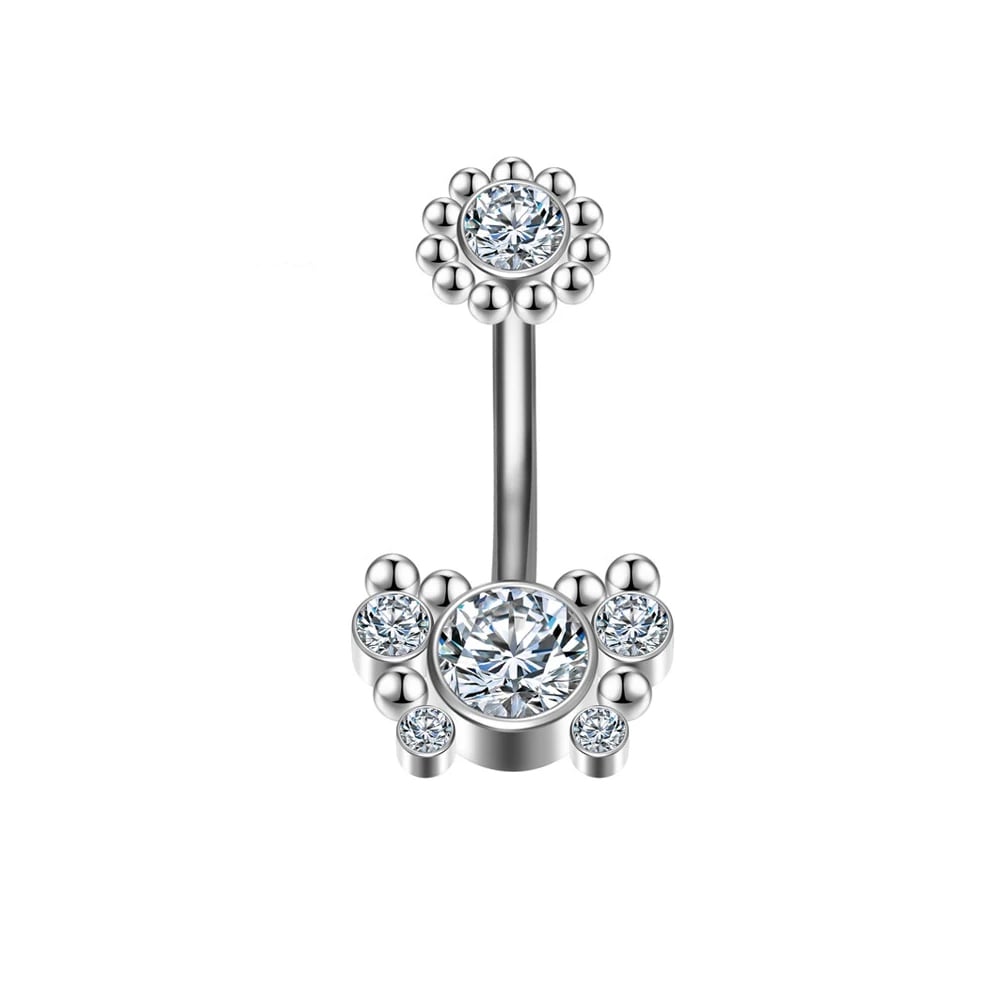 Titanium alloy welding accessories belly button ring