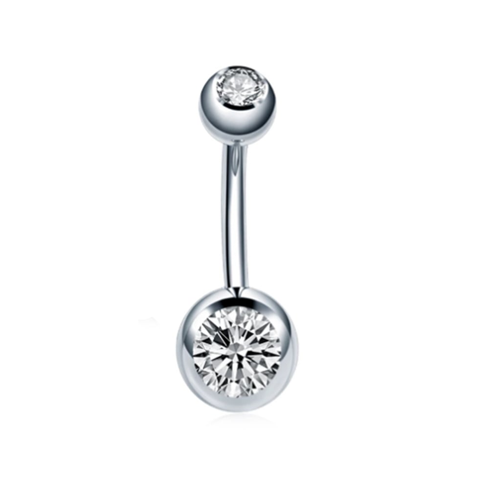 Titanium alloy simple belly button ring