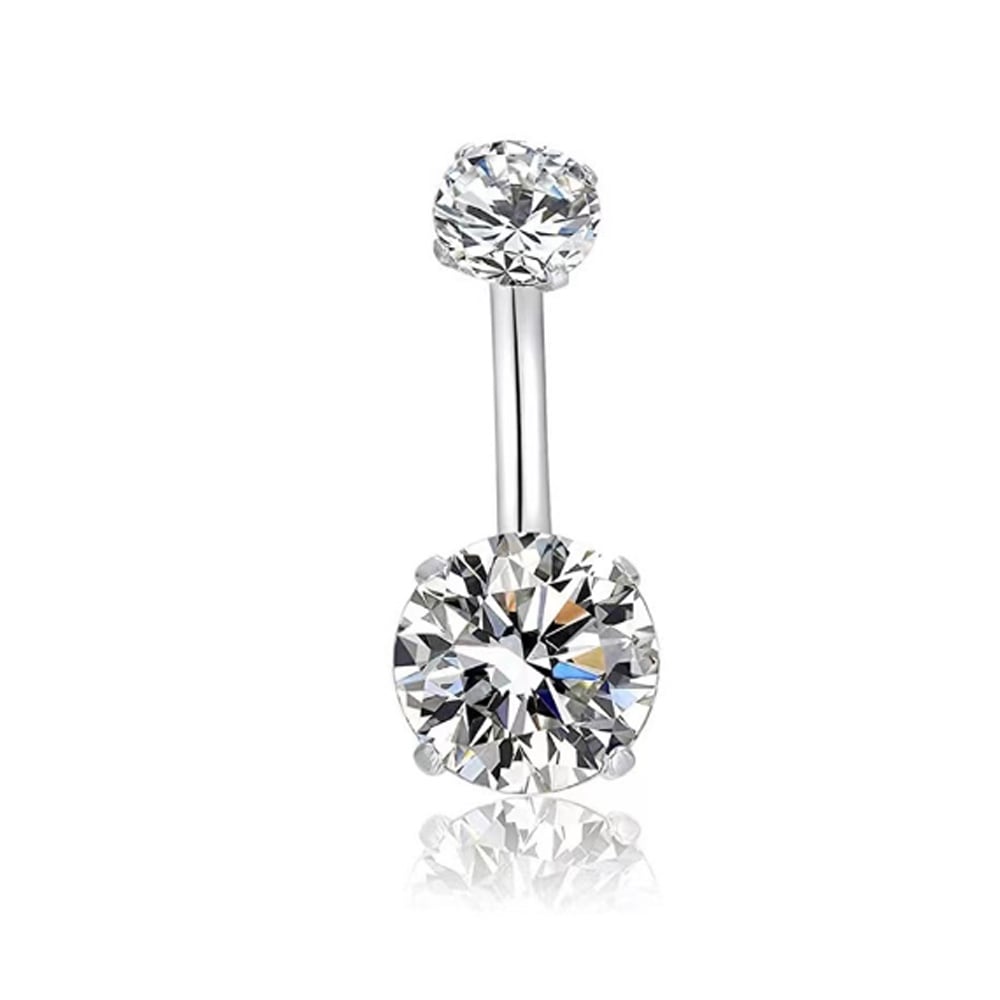 Titanium alloy simple belly button ring