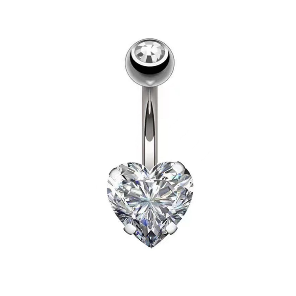 Titanium alloy simple belly button ring