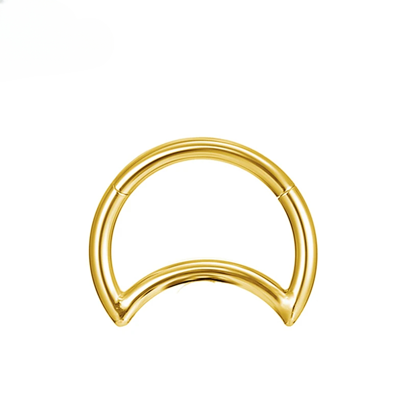 Titanium alloy special-shaped nose ring